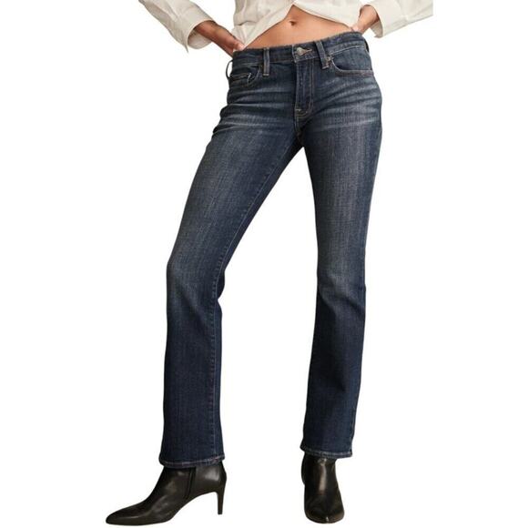 Lucky Brand Mid-Rise Sweet Boot Jeans Dark Wash 24W (Runs Big) - Picture 1 of 13